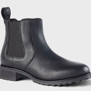 Duluth Trading Co Black Lifetime Leather “Chelsea” Boot
